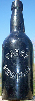 PABST BREWING COMPANY EMBOSSED BEER BOTTLE