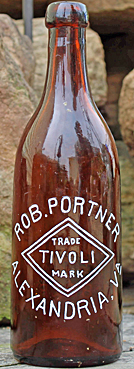 ROBERT PORTNER BREWING COMPANY EMBOSSED BEER BOTTLE