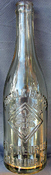 CHRISTIAN HEURICH BREWING COMPANY EMBOSSED BEER BOTTLE