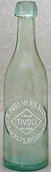 ROBERT PORTNER'S BEER COMPANY EMBOSSED BEER BOTTLE