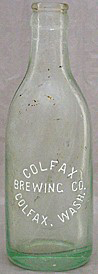 COLFAX BREWING COMPANY EMBOSSED BEER BOTTLE