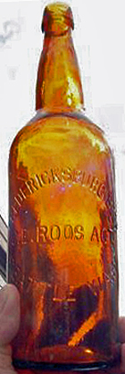 FREDRICKSBURG BEER EMBOSSED BEER BOTTLE