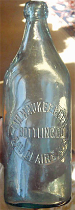 MILWAUKEE BEER BOTTLING COMPANY EMBOSSED BEER BOTTLE