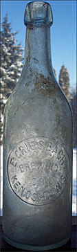 E. GRIESBACH BREWING COMPANY EMBOSSED BEER BOTTLE