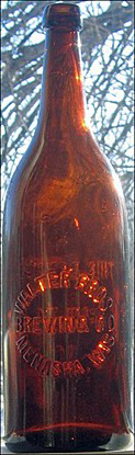 WALTER BROTHERS BREWING COMPANY EMBOSSED BEER BOTTLE