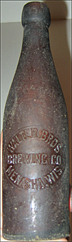 WALTER BROTHERS BREWING COMPANY EMBOSSED BEER BOTTLE