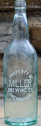 MILLER BREWING COMPANY EMBOSSED BEER BOTTLE