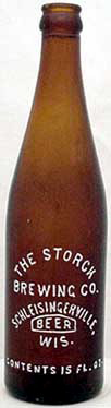 THE STORCK BREWING COMPANY EMBOSSED BEER BOTTLE
