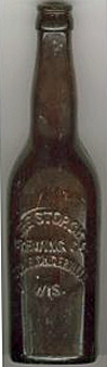 THE STORCK BREWING COMPANY EMBOSSED BEER BOTTLE