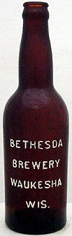 BETHESDA BREWERY EMBOSSED BEER BOTTLE