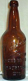 WAUKESHA IMPERIAL SPRING BREWING COMPANY EMBOSSED BEER BOTTLE