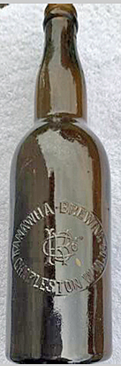 KANAWHA BREWING COMPANY EMBOSSED BEER BOTTLE