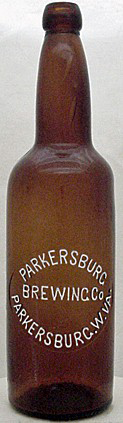 PARKERSBURG BREWING COMPANY EMBOSSED BEER BOTTLE