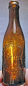 SCHMULBACH BREWING COMPANY EMBOSSED BEER BOTTLE
