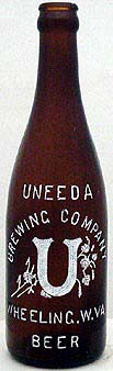 UNEEDA BREWING COMPANY EMBOSSED BEER BOTTLE