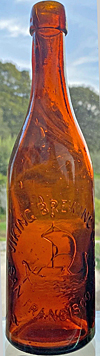 VIKING BREWING COMPANY EMBOSSED BEER BOTTLE