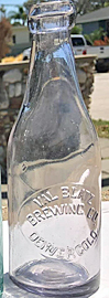 VAL. BLATZ BREWING COMPANY EMBOSSED BEER BOTTLE