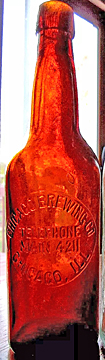 CHICAGO BREWING COMPANY EMBOSSED BEER BOTTLE