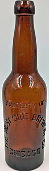 WEST SIDE BREWERY COMPANY EMBOSSED BEER BOTTLE