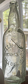 TELL CITY BREWING COMPANY EMBOSSED BEER BOTTLE