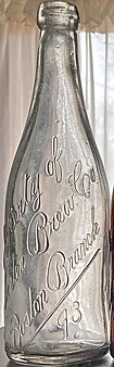 ROCHESTER BREWING COMPANY EMBOSSED BEER BOTTLE