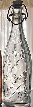 ROCHESTER BREWING COMPANY EMBOSSED BEER BOTTLE