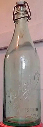 THE BERKSHIRE BREWING ASSOCIATION EMBOSSED BEER BOTTLE