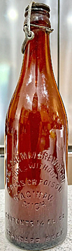 J. G. SCHEMM BREWING COMPANY EMBOSSED BEER BOTTLE