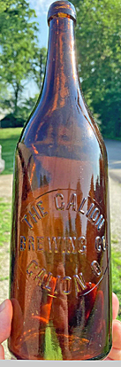 THE GALION BREWING COMPANY EMBOSSED BEER BOTTLE