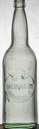 G. W. BREWING COMPANY EMBOSSED BEER BOTTLE