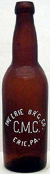 THE ERIE BREWING COMPANY EMBOSSED BEER BOTTLE