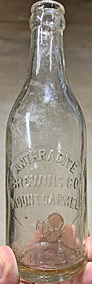 ANTHRACITE BREWING COMPANY EMBOSSED BEER BOTTLE