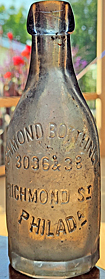 RICHMOND BOTTLING COMPANY WEIS BEER EMBOSSED BEER BOTTLE